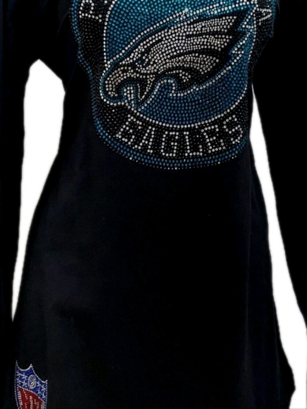 Philadelphia Eagles Rhinestone Long Sleeve-Shirt - Picture 2 of 5